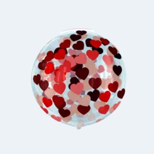 Globo Burbuja PVC con Confeti 45cm