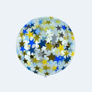 Globo Burbuja PVC con Confeti 45cm
