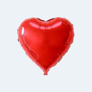 Globo Corazon Rojo Metalizado 45cm