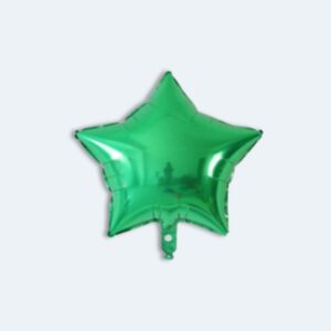 Globo Estrella Verde Metalizado 45cm
